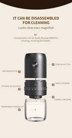 Portable USB Electric Coffee Bean Grinder