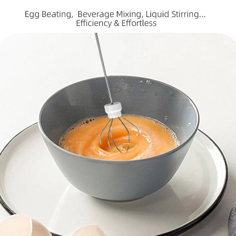 Rechargeable Electric Milk Frother & Whisk